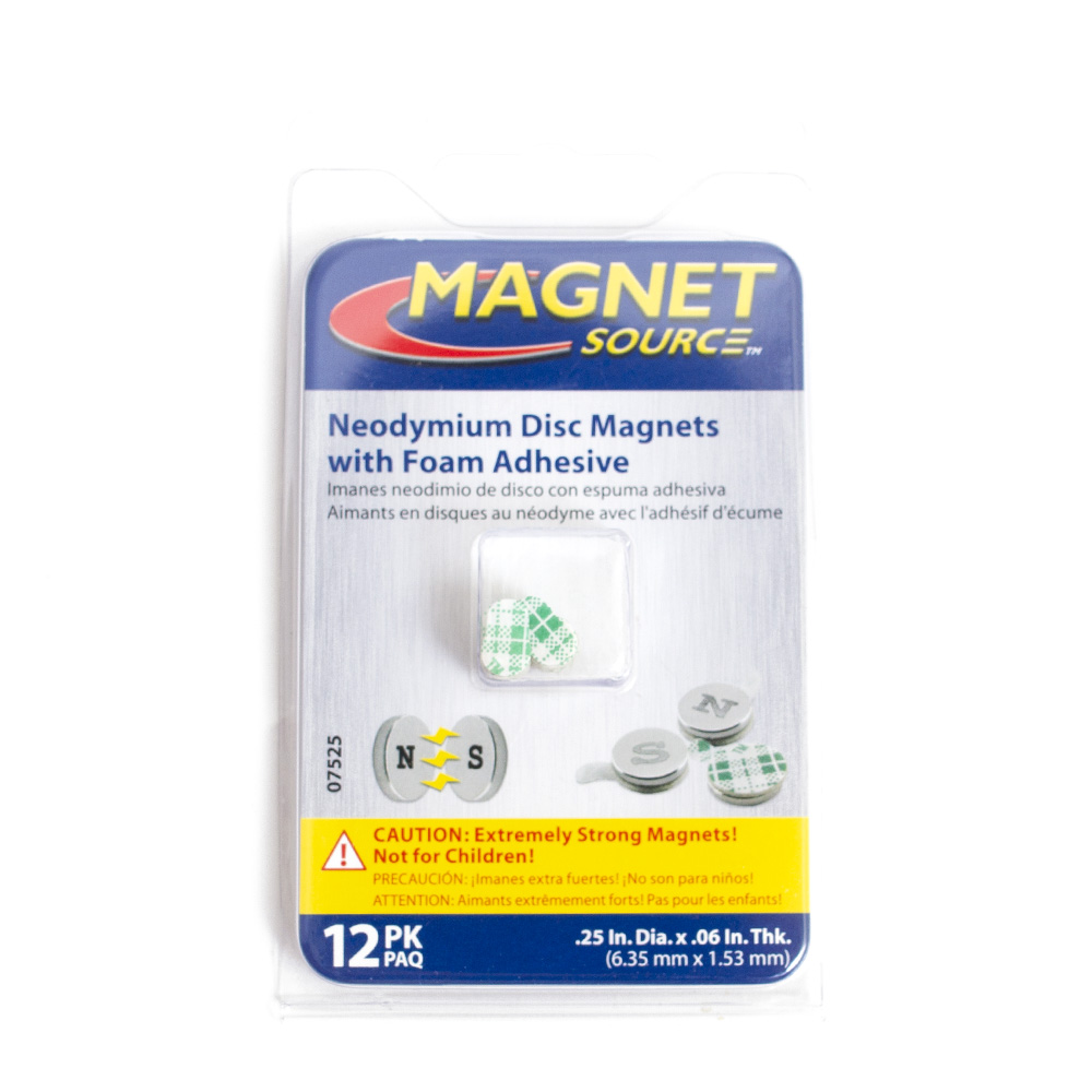 Magnets, Art & School, Magnet Source, Neodymium, 12 piece, 0.25", 87057